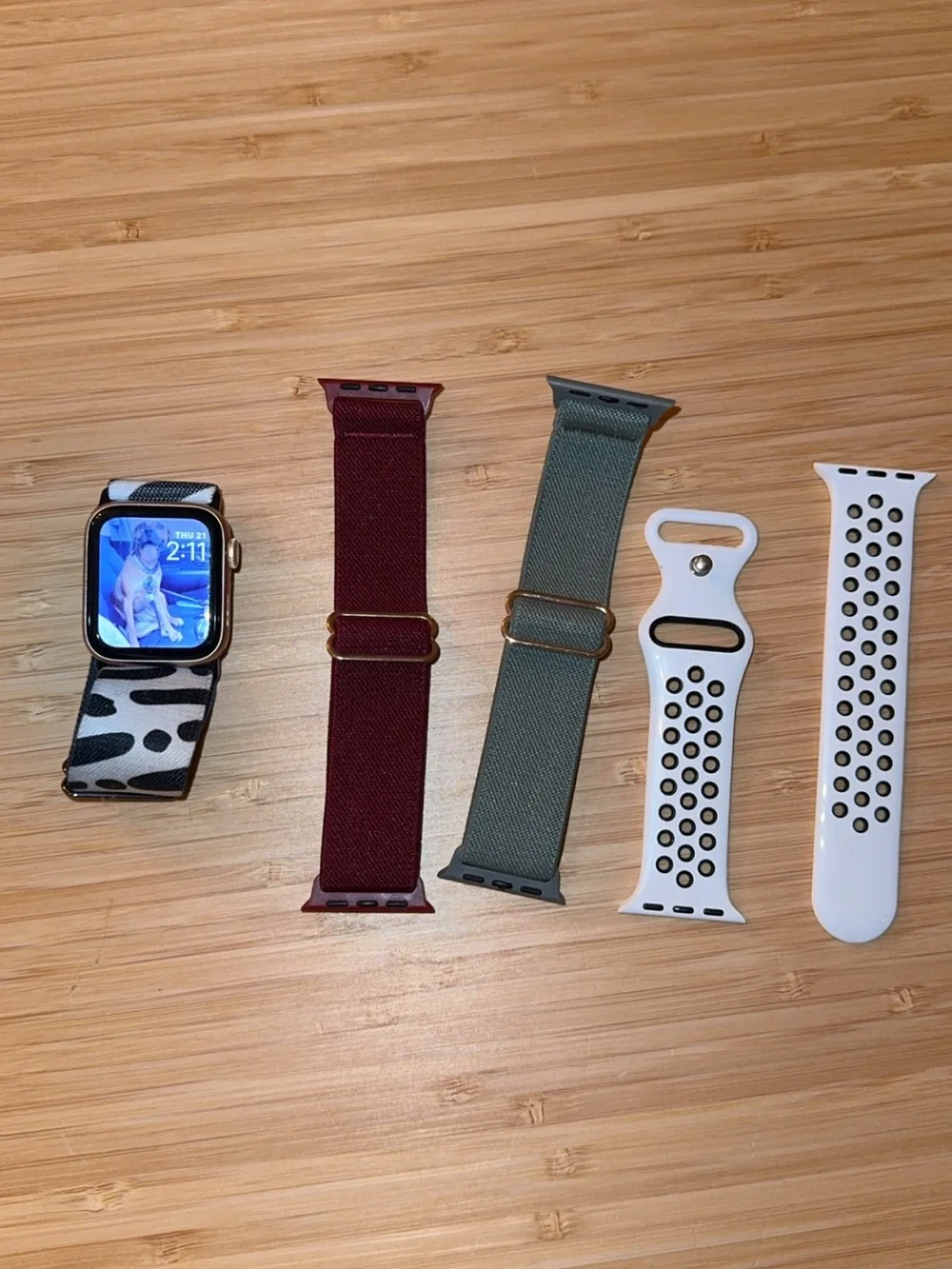 40mm Apple Watch & Apple Watch Bands - Zebra, Burgundy, Gray, White